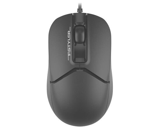 Мышь A4Tech Fstyler FM12S черный оптич. 1200dpi silent USB 3but (FM12S BLACK) 