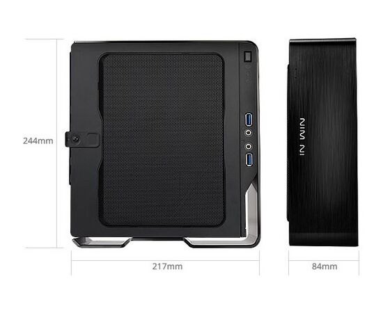  Корпус INWIN BQS696BL (Chopin) (6144632) 150w 80+Bronze, Mini-ITX, Black 