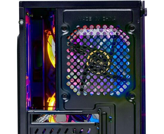  Корпус ExeGate Mistery R3 EX294383RUS Minitower (mATX, без БП, 2*USB+1*USB3.0, аудио, черный, 4 вент. 12см с RGB подсветкой) 