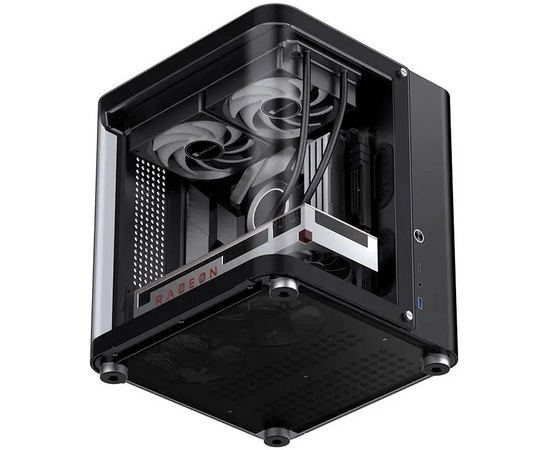  Корпус Jonsbo TK-1 2.0 Black без БП, mini-ITX, micro-ATX, черный 