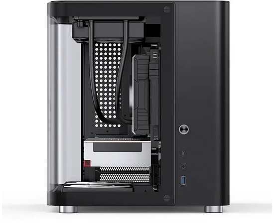  Корпус Jonsbo TK-1 2.0 Black без БП, mini-ITX, micro-ATX, черный 