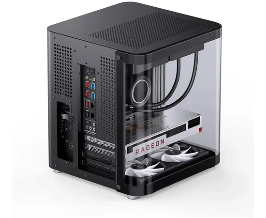  Корпус Jonsbo TK-1 2.0 Black без БП, mini-ITX, micro-ATX, черный 