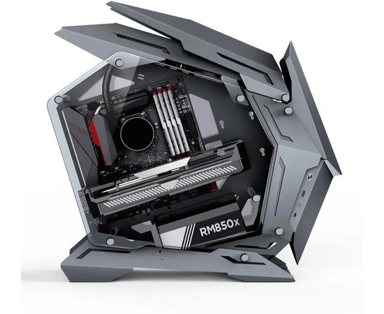  Корпус JONSBO MOD-3 Mini Gray без БП, боковые панели из закаленного стекла, mini-ITX, micro-ATX, серебристый 
