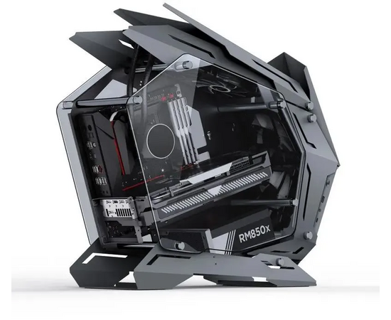  Корпус JONSBO MOD-3 Mini Gray без БП, боковые панели из закаленного стекла, mini-ITX, micro-ATX, серебристый 