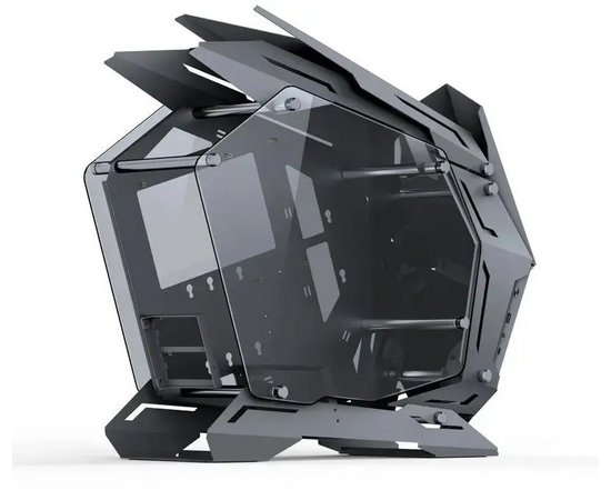  Корпус JONSBO MOD-3 Mini Gray без БП, боковые панели из закаленного стекла, mini-ITX, micro-ATX, серебристый 
