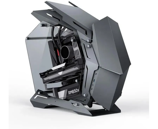  Корпус JONSBO MOD-3 Mini Gray без БП, боковые панели из закаленного стекла, mini-ITX, micro-ATX, серебристый 