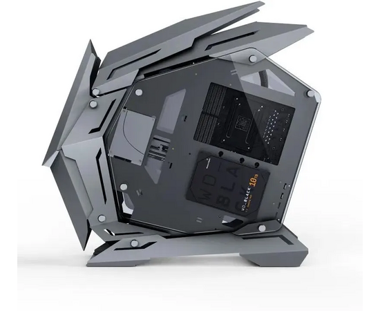  Корпус JONSBO MOD-3 Mini Gray без БП, боковые панели из закаленного стекла, mini-ITX, micro-ATX, серебристый 