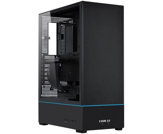  Корпус Lian Li SUP01X / Black (G99.SUP01X.R0) / 3 x 120mm PWM Fan / PCIe4.0 Riser Cable / Mid-Tower, TG 