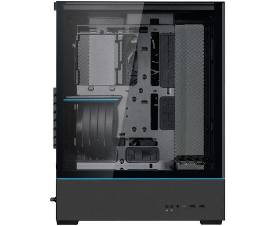  Корпус Lian Li SUP01X / Black (G99.SUP01X.R0) / 3 x 120mm PWM Fan / PCIe4.0 Riser Cable / Mid-Tower, TG 