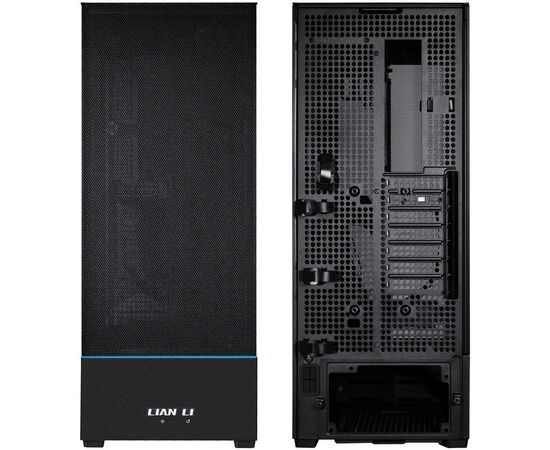  Корпус Lian Li SUP01X / Black (G99.SUP01X.R0) / 3 x 120mm PWM Fan / PCIe4.0 Riser Cable / Mid-Tower, TG 