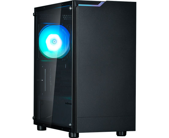  Корпус ZALMAN T4 Plus, MATX, Black, Window, 1 x Combo (3.5'' or 2.5''), 1x3.5'', 2x2.5", 1xUSB2.0, 2xUSB3.0, REAR 1x120mm ARGB 