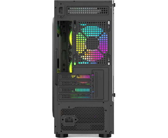  Корпус BLOODY BD-CC102F, mATX, Midi-Tower, без БП, черный 