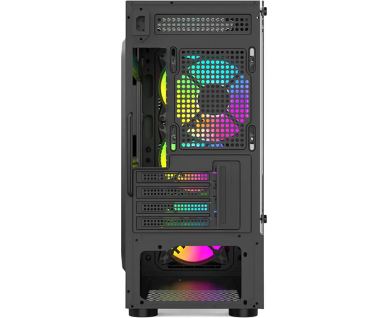  Корпус BLOODY BD-CC102F, mATX, Midi-Tower, без БП, черный 
