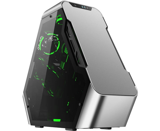  Корпус Jonsbo TR03-A Silver без БП, боковые панели из закаленного стекла, mini-ITX, micro-ATX, ATX, серебристый 