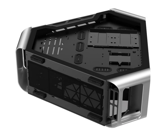  Корпус Jonsbo TR03-A Silver без БП, боковые панели из закаленного стекла, mini-ITX, micro-ATX, ATX, серебристый 