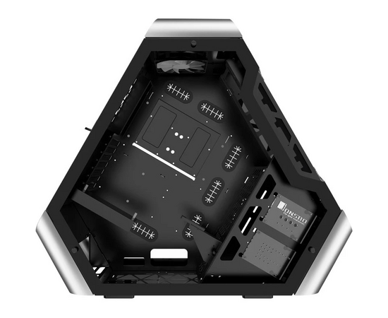  Корпус Jonsbo TR03-A Silver без БП, боковые панели из закаленного стекла, mini-ITX, micro-ATX, ATX, серебристый 