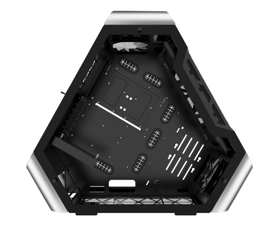  Корпус Jonsbo TR03-A Silver без БП, боковые панели из закаленного стекла, mini-ITX, micro-ATX, ATX, серебристый 