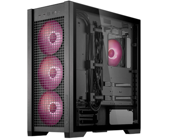  Корпус ASUS Tuf Gaming GT302 TG ARGB Black (90DC00I0-B19000) GT302/ARGB Fans/BLK 