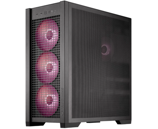  Корпус ASUS Tuf Gaming GT302 TG ARGB Black (90DC00I0-B19000) GT302/ARGB Fans/BLK 