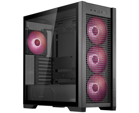  Корпус ASUS Tuf Gaming GT302 TG ARGB Black (90DC00I0-B19000) GT302/ARGB Fans/BLK 