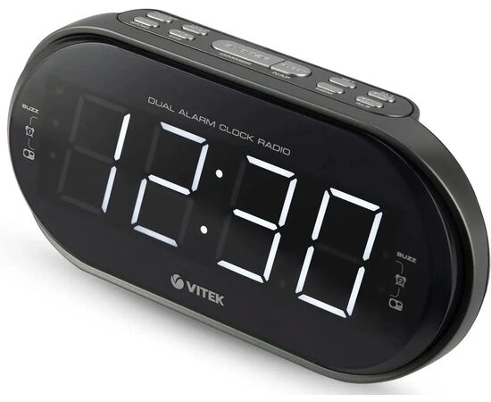  Радиобудильник Vitek VT-6610 серебристый 