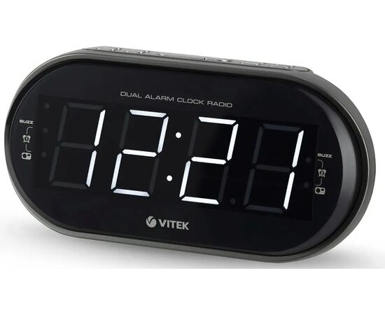  Радиобудильник Vitek VT-6610 серебристый 