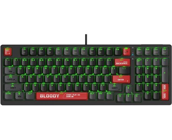  Клавиатура A4Tech Bloody AT98 механическая черный/красный USB for gamer LED (AT98) 