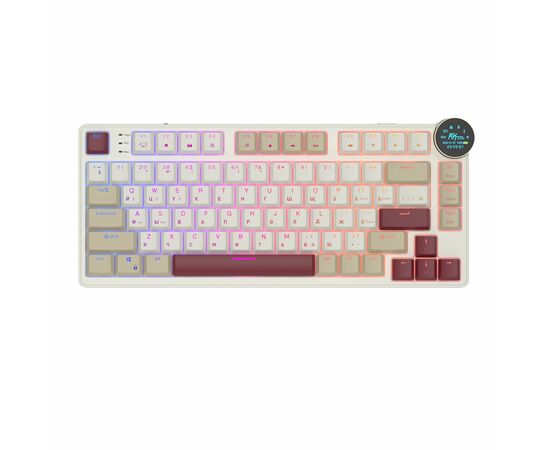  Клавиатура Royal Kludge RK N80 Rosy Clouds USB/2.4 GHz/Bluetоoth, RGB, Hot Swap, Red switch 