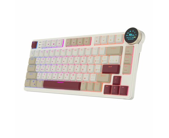  Клавиатура Royal Kludge RK N80 Rosy Clouds USB/2.4 GHz/Bluetоoth, RGB, Hot Swap, Red switch 