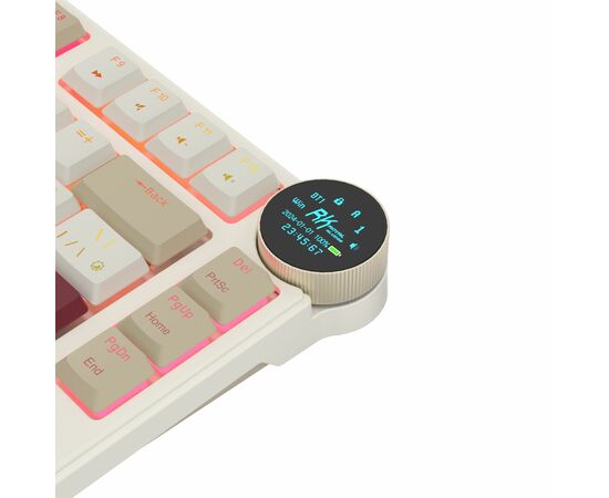  Клавиатура Royal Kludge RK N80 Rosy Clouds USB/2.4 GHz/Bluetоoth, RGB, Hot Swap, Red switch 