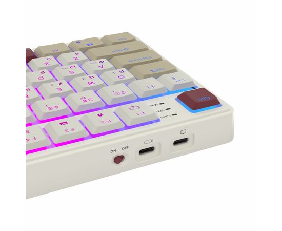  Клавиатура Royal Kludge RK N80 Rosy Clouds USB/2.4 GHz/Bluetоoth, RGB, Hot Swap, Red switch 
