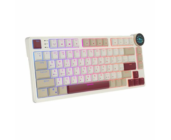  Клавиатура Royal Kludge RK N80 Rosy Clouds USB/2.4 GHz/Bluetоoth, RGB, Hot Swap, Red switch 