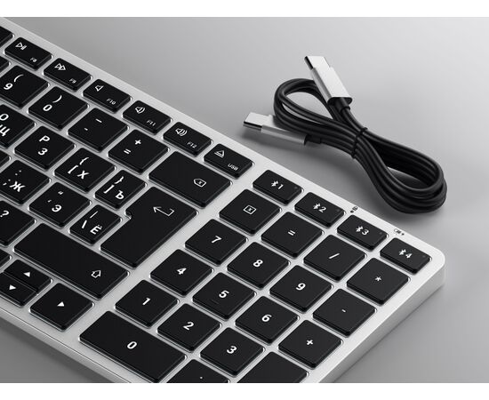  Клавиатура Satechi Slim X2 Bluetooth Keyboard Russian ST-BTSX2S-RU Silver 