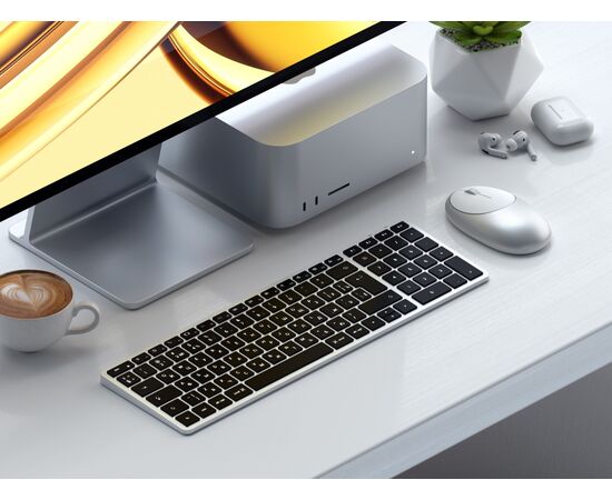  Клавиатура Satechi Slim X2 Bluetooth Keyboard Russian ST-BTSX2S-RU Silver 