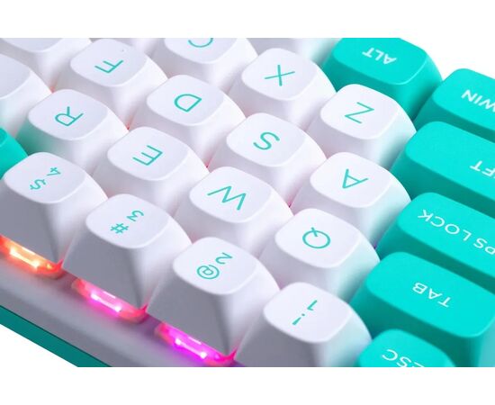  Клавиатура Redragon Fidd (72187) бирюзовый/белый 